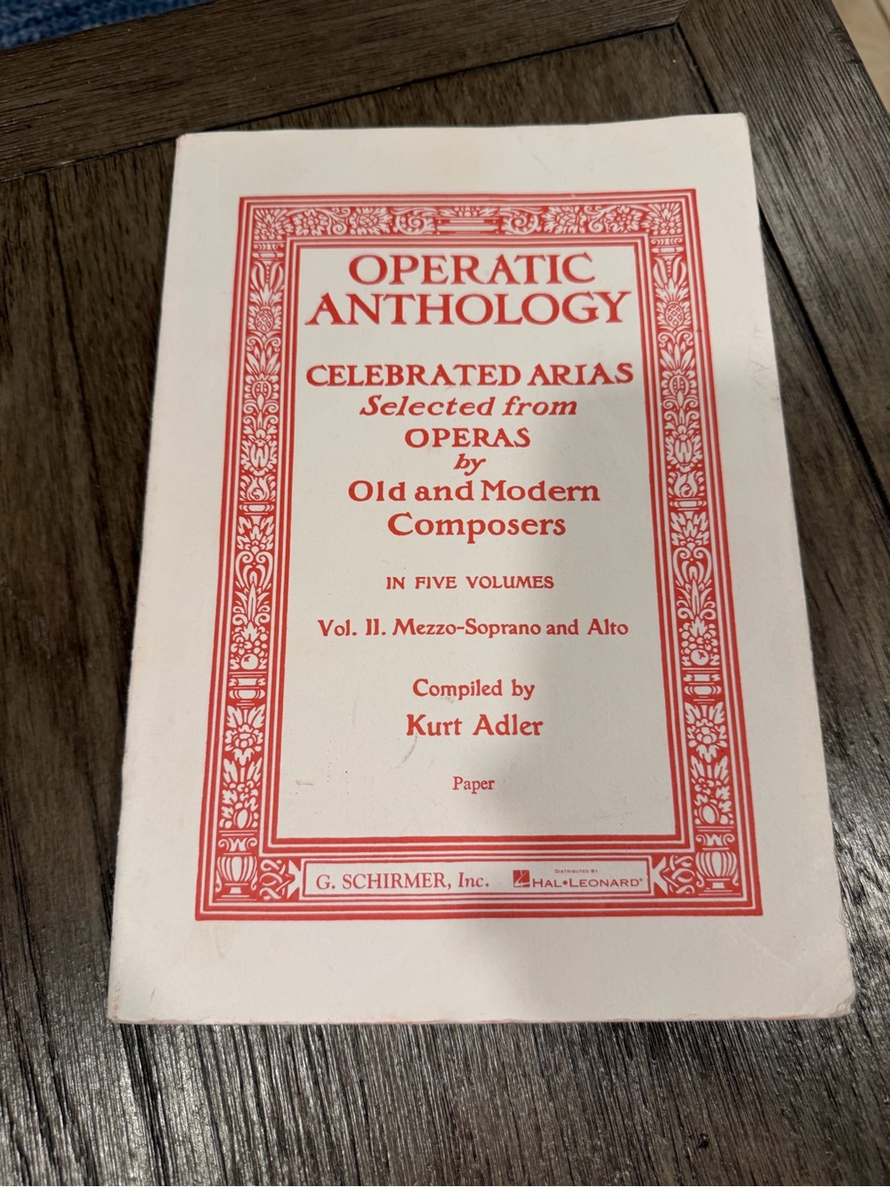 Operatic Anthology Vol. II Mezzo-Soprano and Alto
